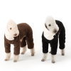 Cozy Fleece Bedlington Terrier Onesie Jacket, Warm Style