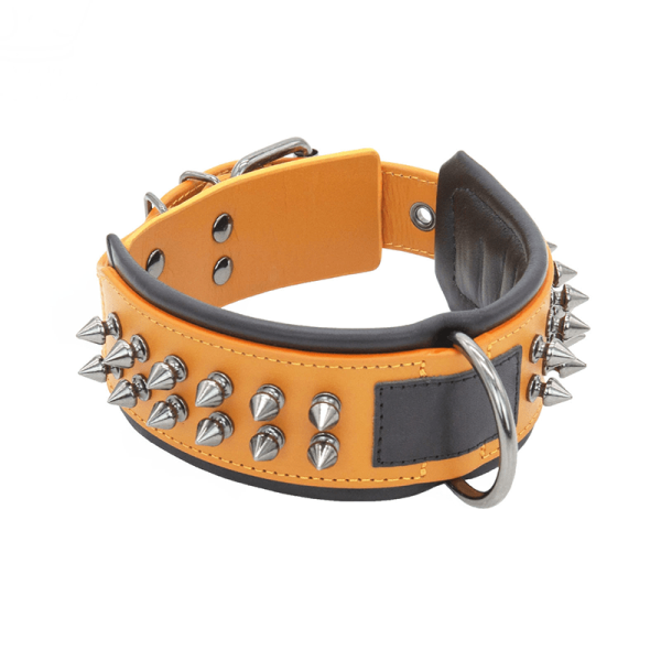 12a3500e-aee5-4099-8ba5-17c3b1bd6432.png Durable Leather Anti Bite Dog Collar, Sturdy Build