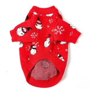 Festive Dog Christmas Sweater Knitwear, Classic Pattern