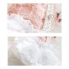 Fashionable Tweed Lace Teddy Poodle Dress, Chic Style