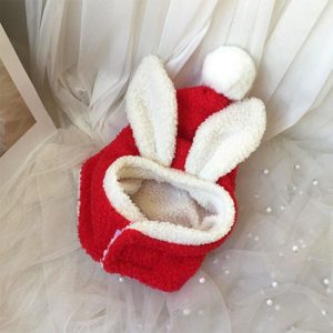 Festive Christmas Dog Fleece Hat, Cozy Holiday Style