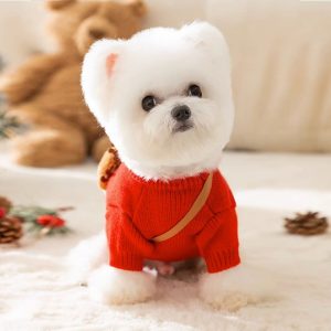 Festive Dog Christmas Sweater, Timeless Holiday Charm