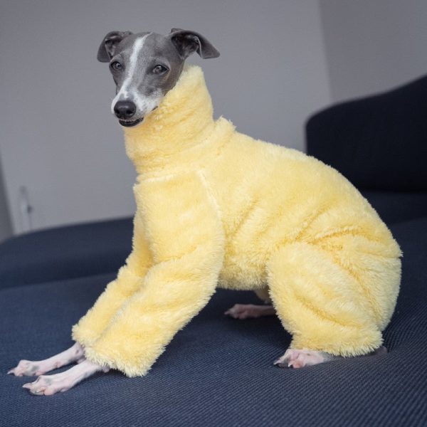 56849c81-7e66-4f61-befa-eed95ec22b60.jpg Double Fleece Italian Greyhound Onesies, Snug Warmth