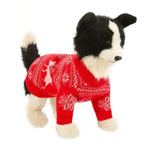 Festive Dog Christmas Sweater Knitwear, Warm Holiday Style