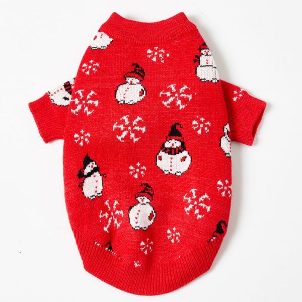 Festive Dog Christmas Sweater Knitwear, Classic Pattern