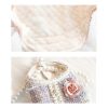Fashionable Tweed Lace Teddy Poodle Dress, Chic Style