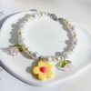 Elegant Pearl Flower Dog Cat Necklace, Delicate Design