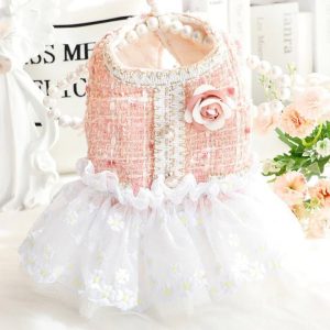 73442e88-1d75-4964-a83c-4a3d162f0083.jpg Fashionable Tweed Lace Teddy Poodle Dress, Chic Style