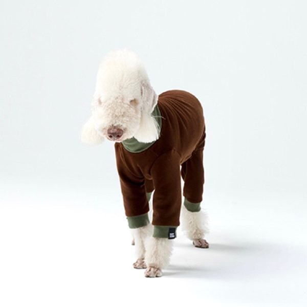 Cozy Warm Bedlington Dog Onesies, Snug Fit