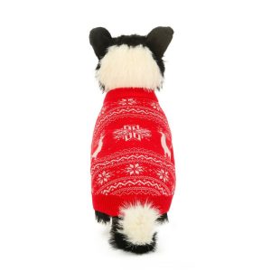 Festive Dog Christmas Sweater Knitwear, Warm Holiday Style