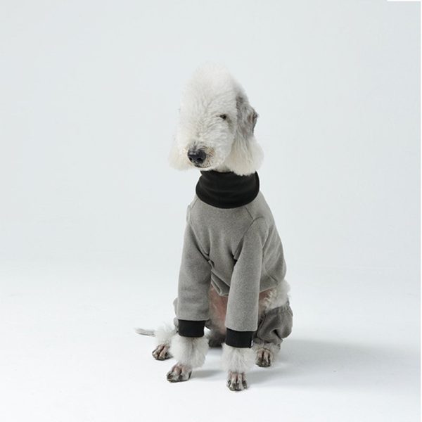 Cozy Warm Bedlington Dog Onesies, Snug Fit