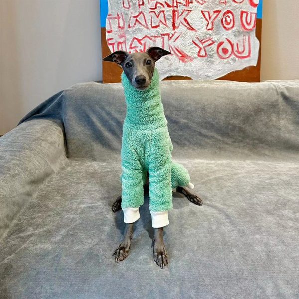 Double Fleece Italian Greyhound Onesie, Cozy Comfort
