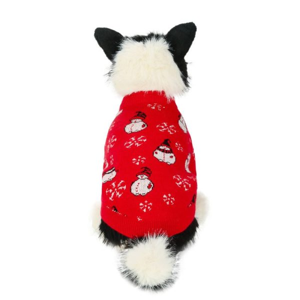 Festive Dog Christmas Sweater Knitwear, Classic Pattern