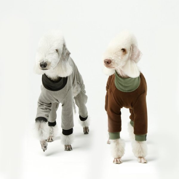 Cozy Warm Bedlington Dog Onesies, Snug Fit