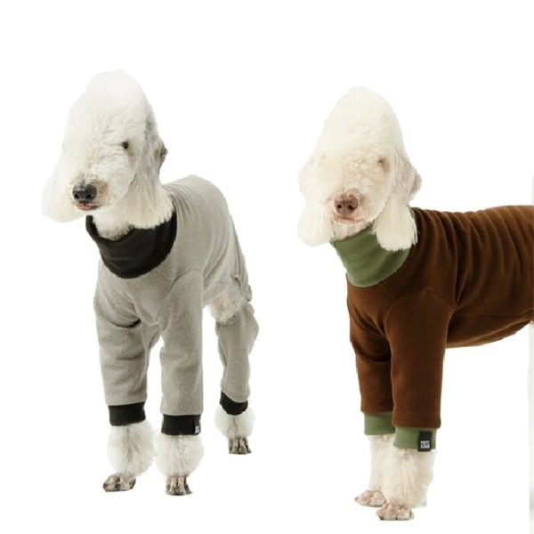 Cozy Warm Bedlington Dog Onesies, Snug Fit