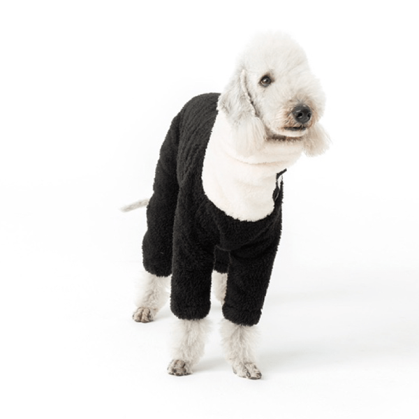 Cozy Fleece Bedlington Terrier Onesie Jacket, Warm Style