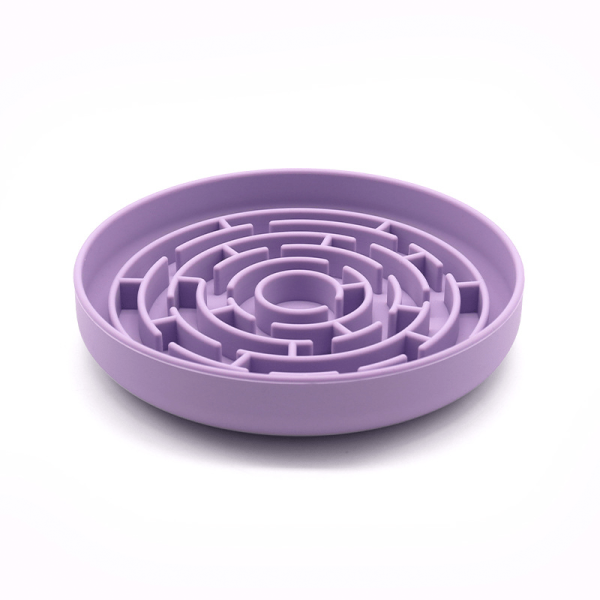 Durable Silicone Slow Feeder Dog Bowl, Healthy Mealtime