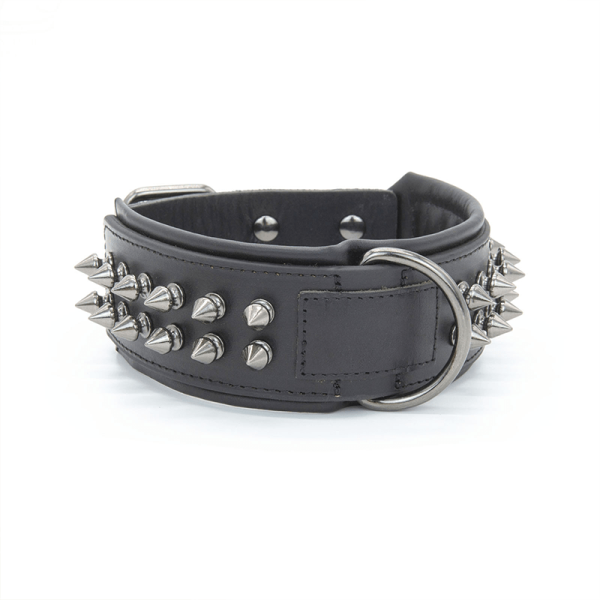 df499a83-6f76-40b3-9284-020f4d6c5c61.png Durable Leather Anti Bite Dog Collar, Sturdy Build