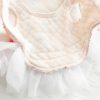 Fashionable Tweed Lace Teddy Poodle Dress, Chic Style