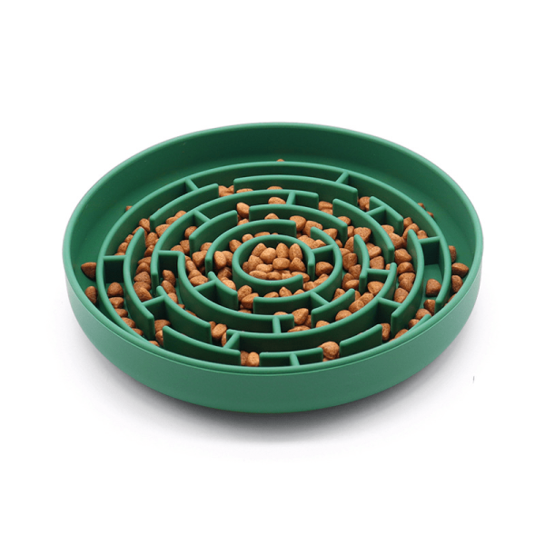 Durable Silicone Slow Feeder Dog Bowl, Healthy Mealtime